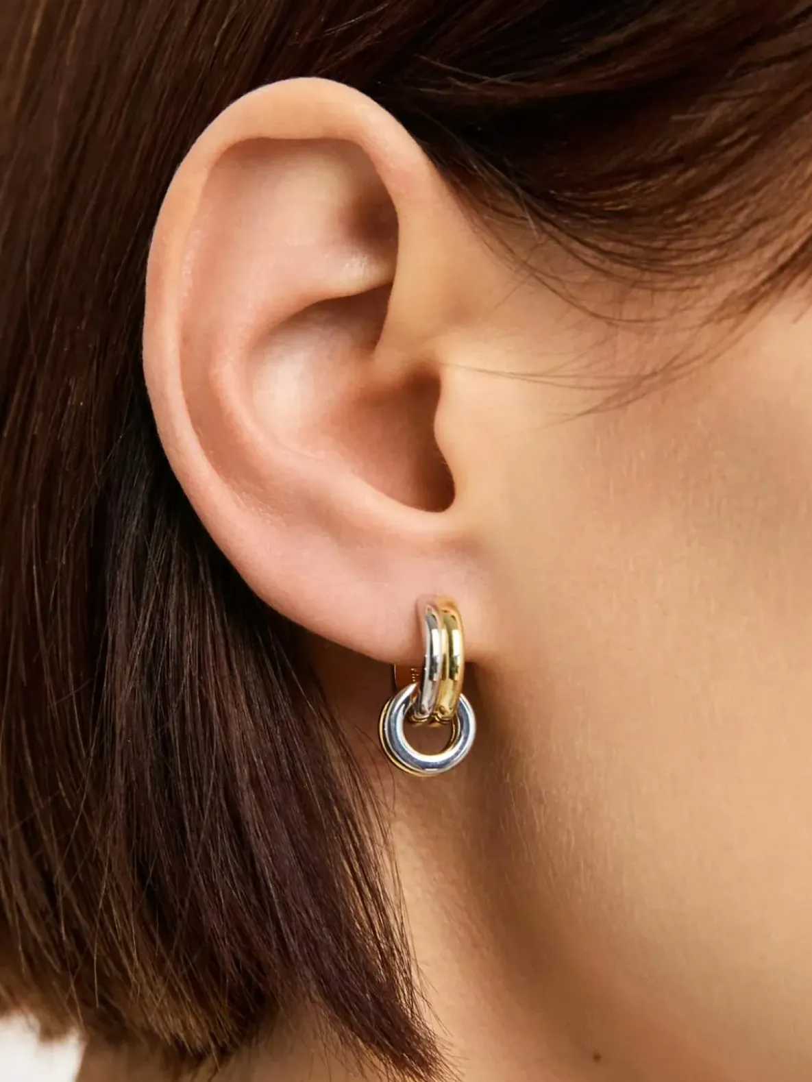 Ana Luisa Asher Drop Huggie Earrings