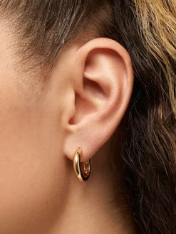Ana Luisa Giulia Medium Hoop Earrings