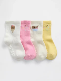 Baby & Toddler Brannan Bear Ice Cream Socks (4-Pack)
