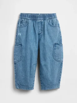 Baby & Toddler Brannan Bear Pocket Pull-On Barrel Jeans