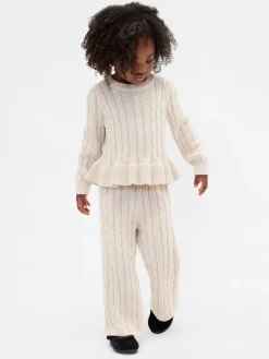 Baby & Toddler Cable-Knit Sweater Set