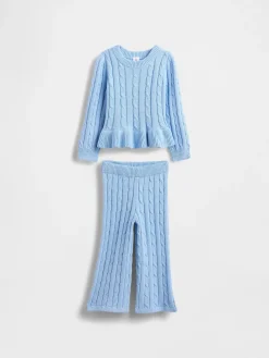 Baby & Toddler Cable-Knit Sweater Set
