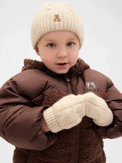 Baby & Toddler CashSoft Cable-Knit Beanie & Mittens Set