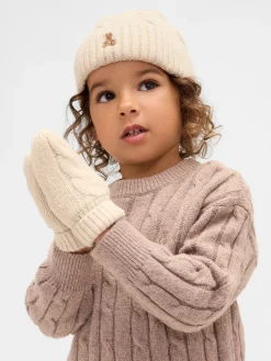 Baby & Toddler CashSoft Cable-Knit Beanie & Mittens Set
