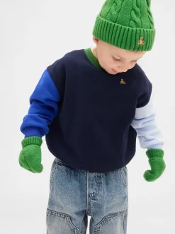 Baby & Toddler CashSoft Cable-Knit Beanie & Mittens Set