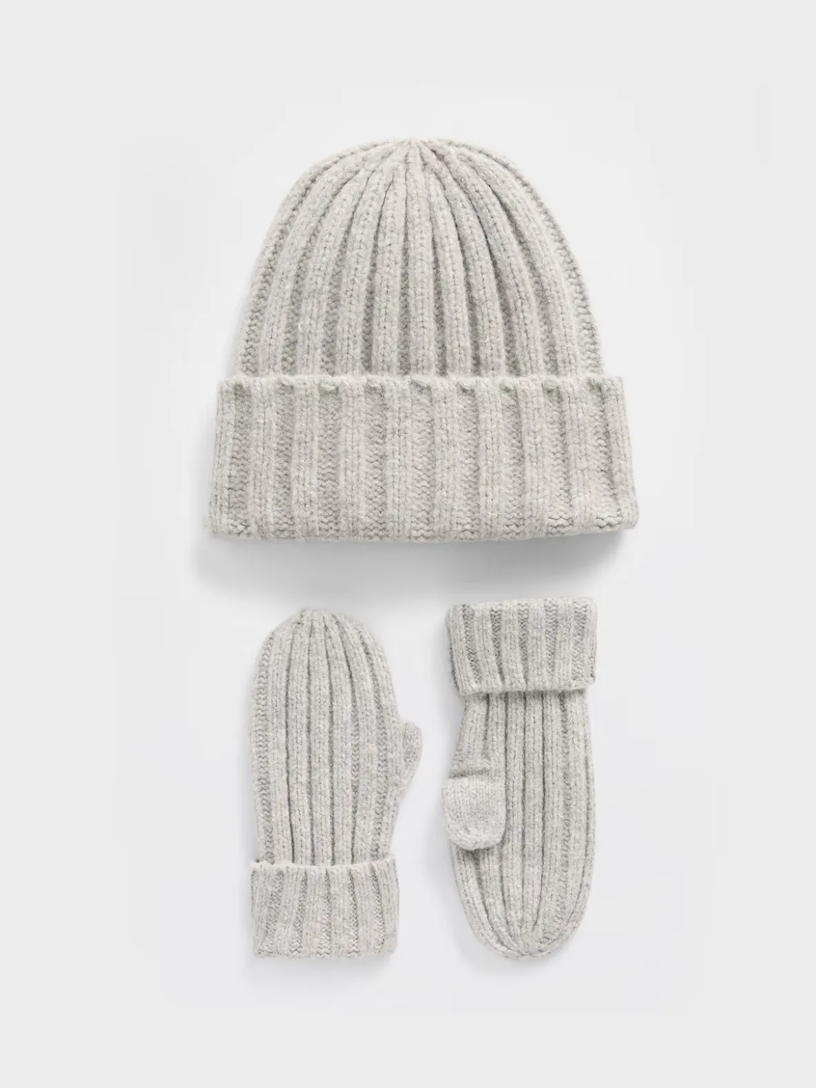 Baby & Toddler CashSoft Rib Beanie & Mittens Set