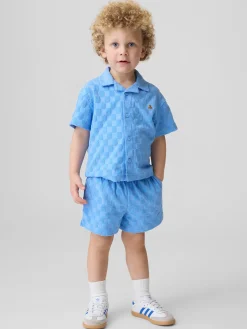 Baby & Toddler Checkered Terry Resort Outfit Set