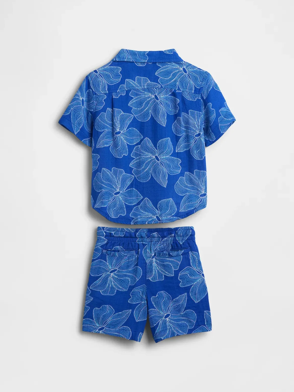 Baby & Toddler Cotton Gauze Floral Outfit Set