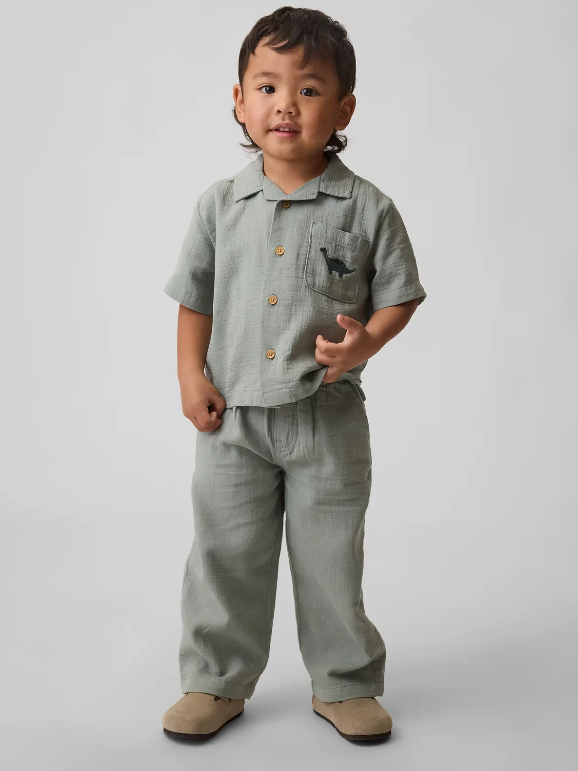 Baby & Toddler Cotton Gauze Outfit Set