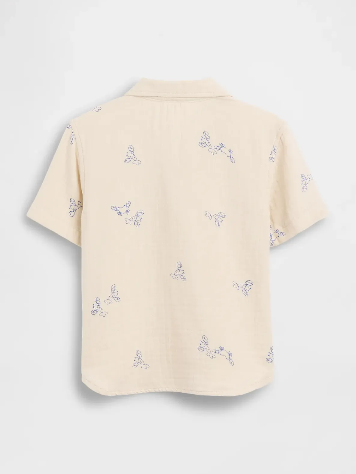 Baby & Toddler Cotton Gauze Print Polo Shirt