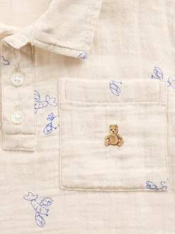 Baby & Toddler Cotton Gauze Print Polo Shirt