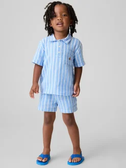 Baby & Toddler Cotton Gauze Print Pull-On Shorts