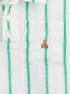 Baby & Toddler Cotton Gauze Print Polo Shirt