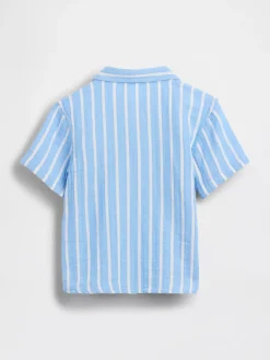 Baby & Toddler Cotton Gauze Print Polo Shirt