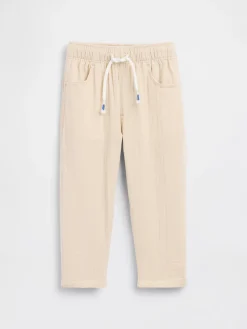 Baby & Toddler Cotton Gauze Pull-On Barrel Pants