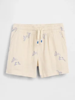 Baby & Toddler Cotton Gauze Print Pull-On Shorts