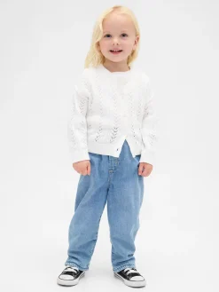 Baby & Toddler Cozy-Lined Barrel Jeans