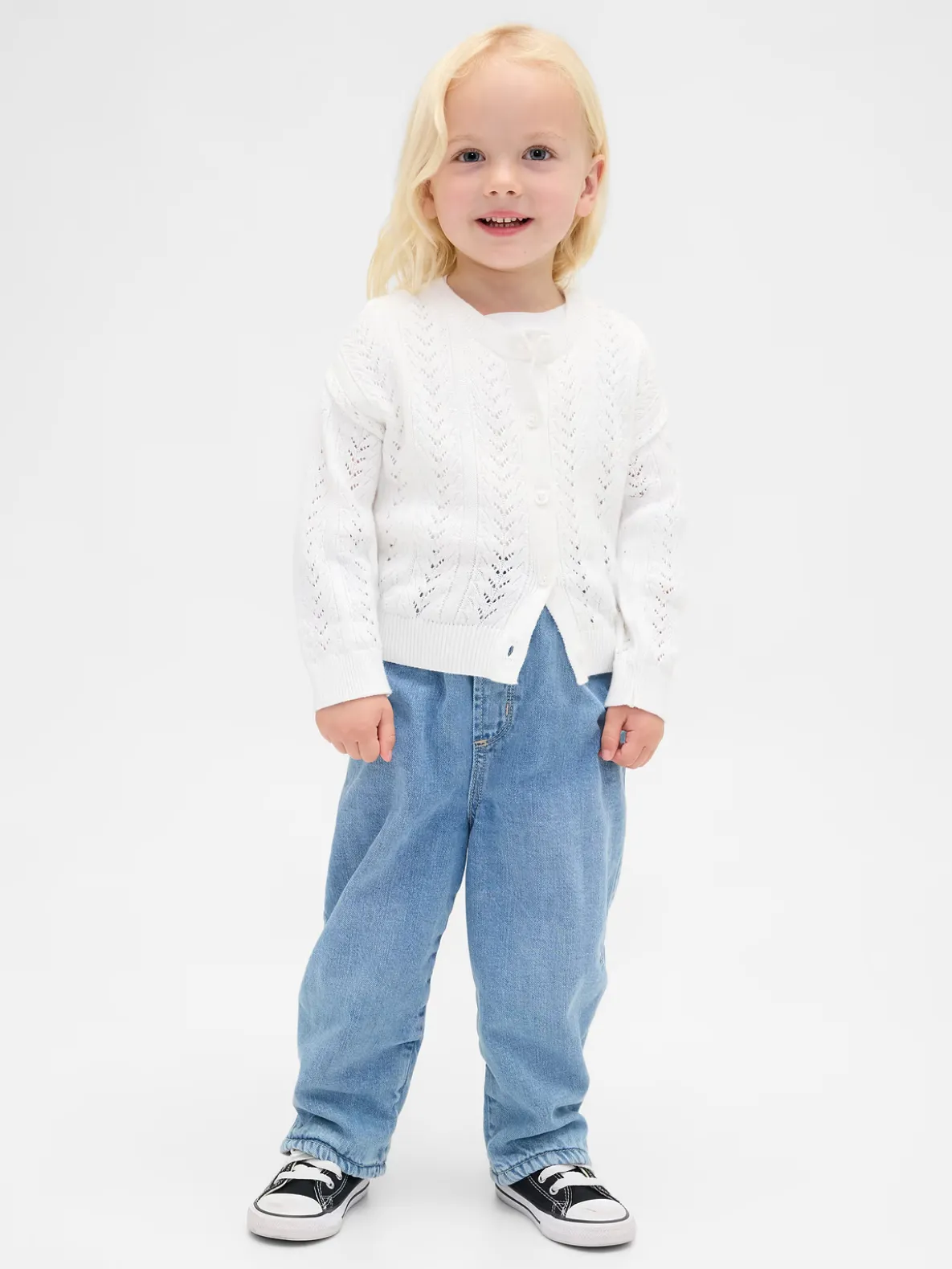 Baby & Toddler Cozy-Lined Barrel Jeans