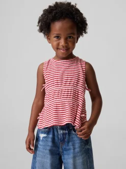 Baby & Toddler Crinkle Knit Bow Top