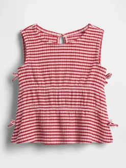 Baby & Toddler Crinkle Knit Bow Top