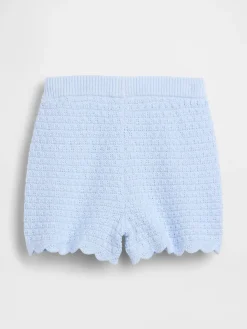 Baby & Toddler Crochet Scalloped Pull-On Shorts