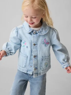 Baby & Toddler Denim Embroidered Chore Jacket