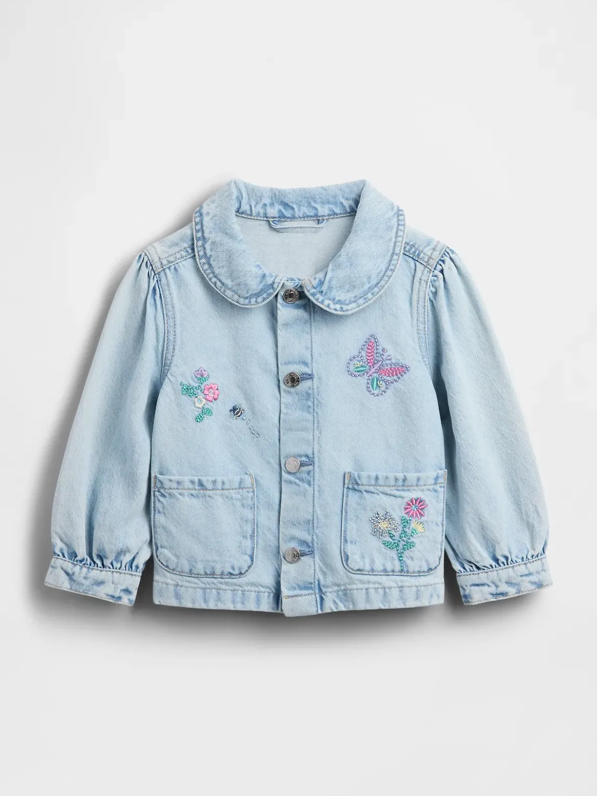 Baby & Toddler Denim Embroidered Chore Jacket
