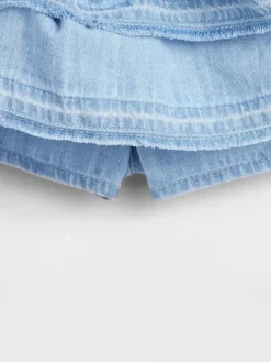 Baby & Toddler Denim Ruffle Skort