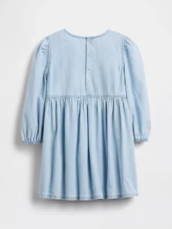 Baby & Toddler Denim Ruffle Heart Dress