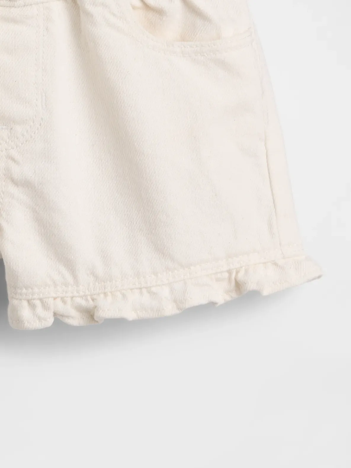Baby & Toddler Denim Stride Pull-On Ruffle Shorts