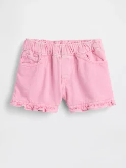Baby & Toddler Denim Stride Pull-On Ruffle Shorts