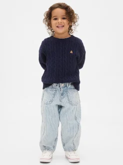 Baby & Toddler Denim Stripe Horseshoe Jeans