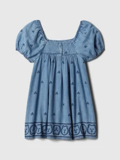 Baby & Toddler Embroidered Denim Dress