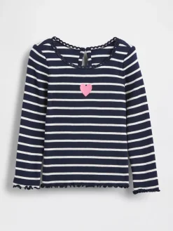 Baby & Toddler Embroidered Graphic Rib T-Shirt