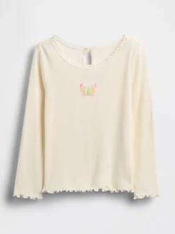 Baby & Toddler Embroidered Graphic Rib T-Shirt