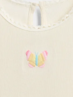 Baby & Toddler Embroidered Graphic Rib T-Shirt