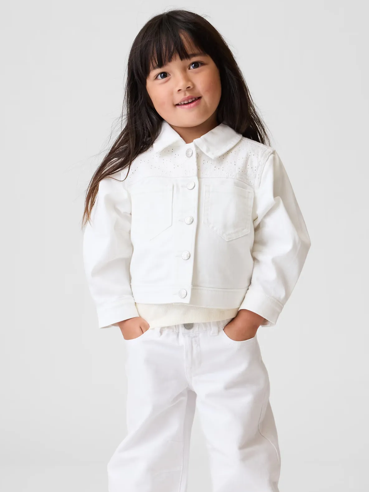 Baby & Toddler Eyelet Denim Jacket