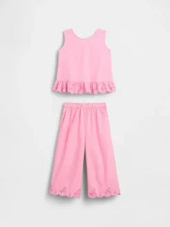 Baby & Toddler Eyelet Ruffle Outfit Set