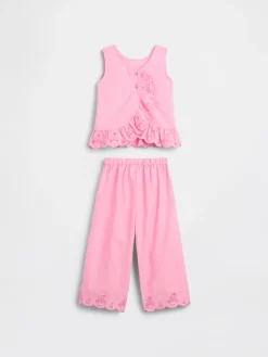 Baby & Toddler Eyelet Ruffle Outfit Set
