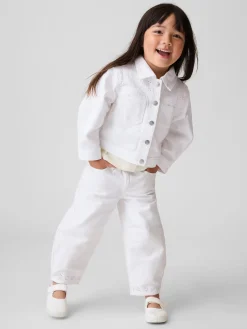 Baby & Toddler Eyelet-Hem Horseshoe Jeans