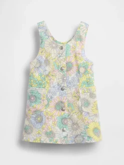 Baby & Toddler Floral Denim Jumper Dress