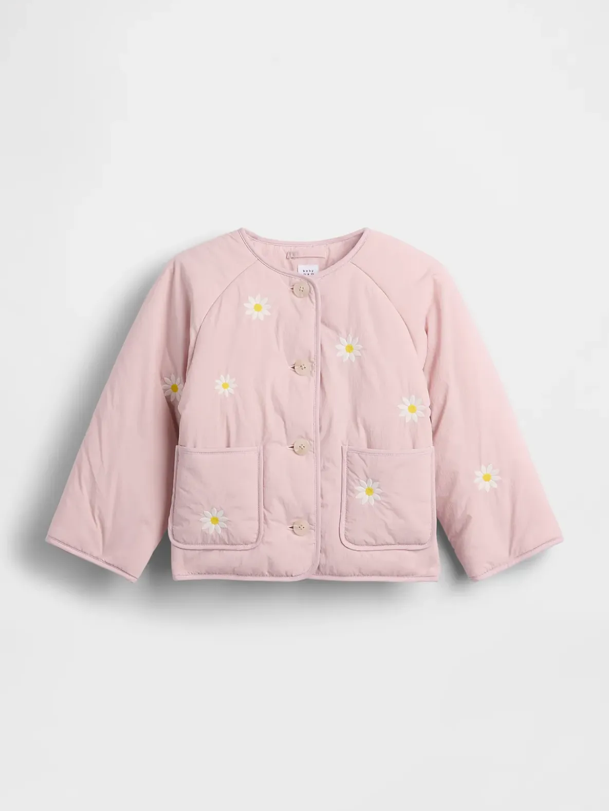 Baby & Toddler Floral Embroidered Quilted Jacket