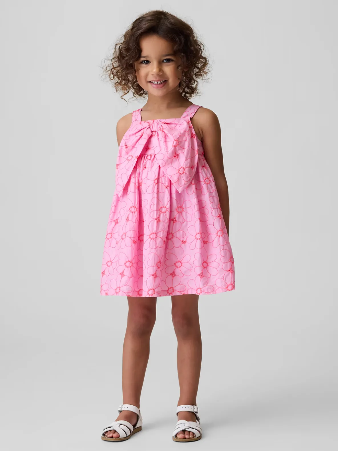 Baby & Toddler Floral Eyelet Bow Dress
