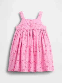Baby & Toddler Floral Eyelet Bow Dress