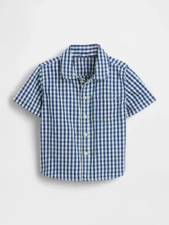 Baby & Toddler Gingham Denim Big Shirt