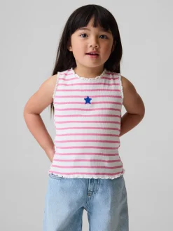 Baby & Toddler Graphic Stripe Rib Tank Top