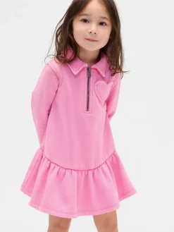 Baby & Toddler Half-Zip Pullover Sweatshirt Dress