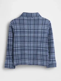Baby & Toddler Knit Jersey Plaid Shirt