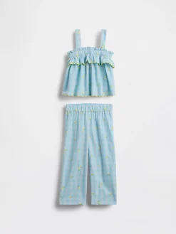 Baby & Toddler Lemon Gingham Outfit Set