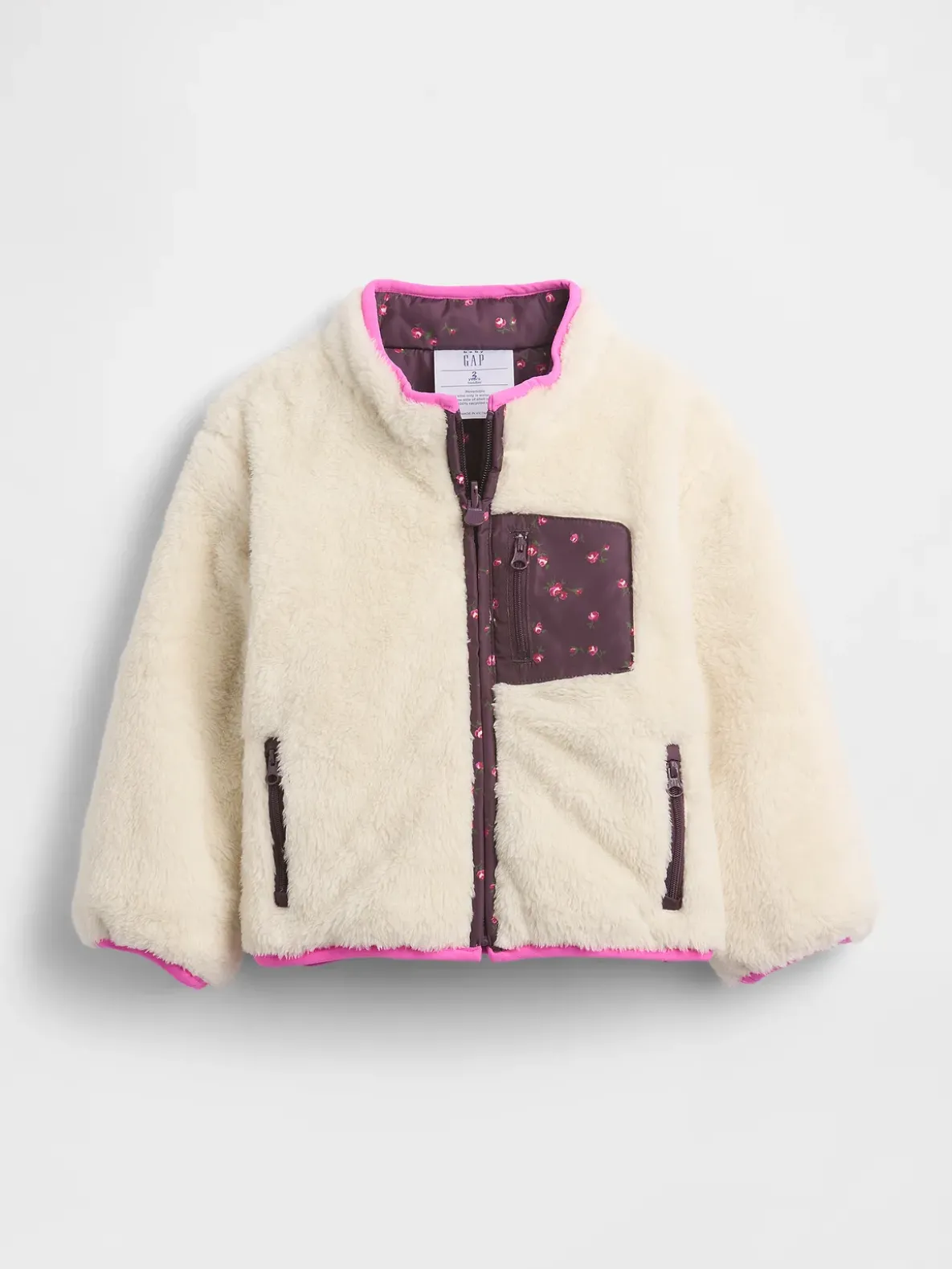 Baby & Toddler Lightweight Sherpa Reversible Jacket